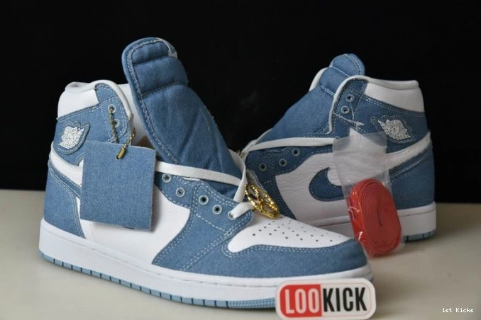1st Kicks Denim Air Jordan DM9036-104 1 High WMNS OG 0812